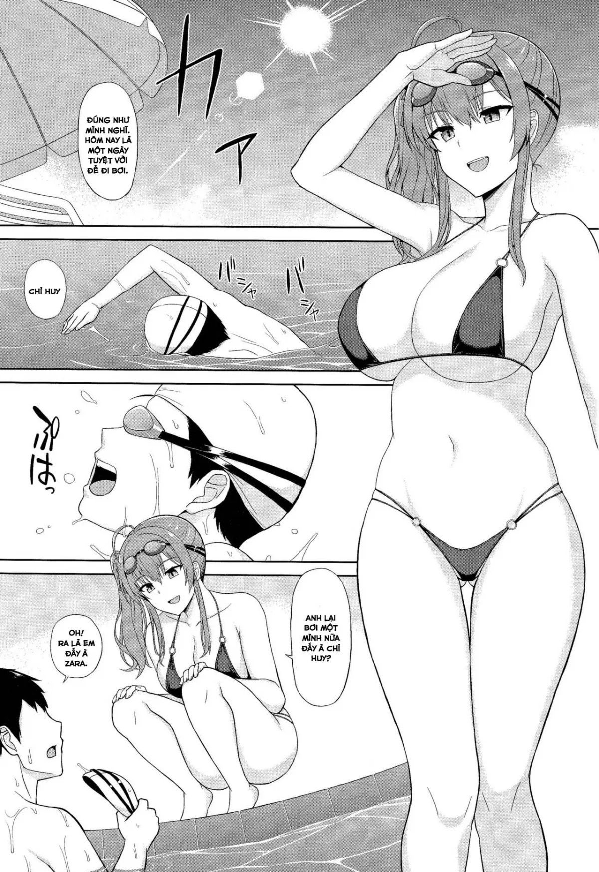 HentaiVN.net - Ảnh 3 - Zara to Miwaku no Poolside Zara and Poolside Charm (Azur Lane) - Chap 1