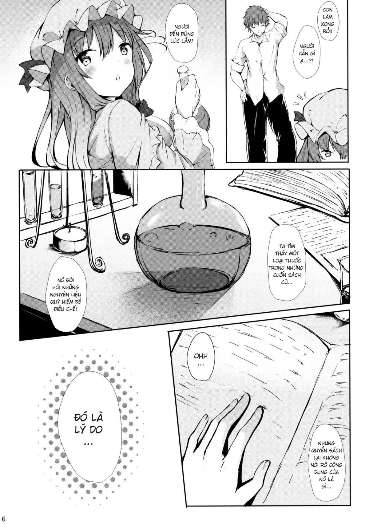 HentaiVN.net - Ảnh 4 - Tsuntsun Shita Patchoulisama Into A Dere! (Touhou Project) [Turning The TsunTsun Patchouli-Sama Into A Dere!] - Chap 1