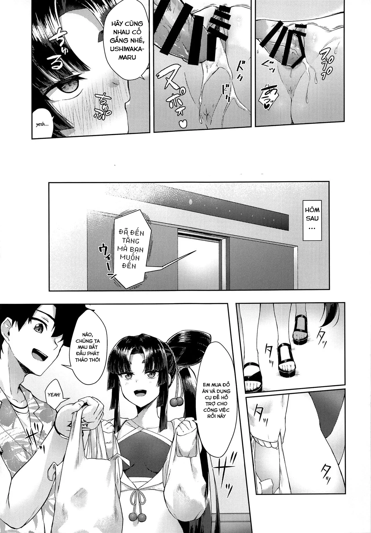 HentaiVN.net - Ảnh 14 - Working On A Draft With Ushiwakamaru [Ushiwakamaru To Genkou Seikatsu] - Chap 1