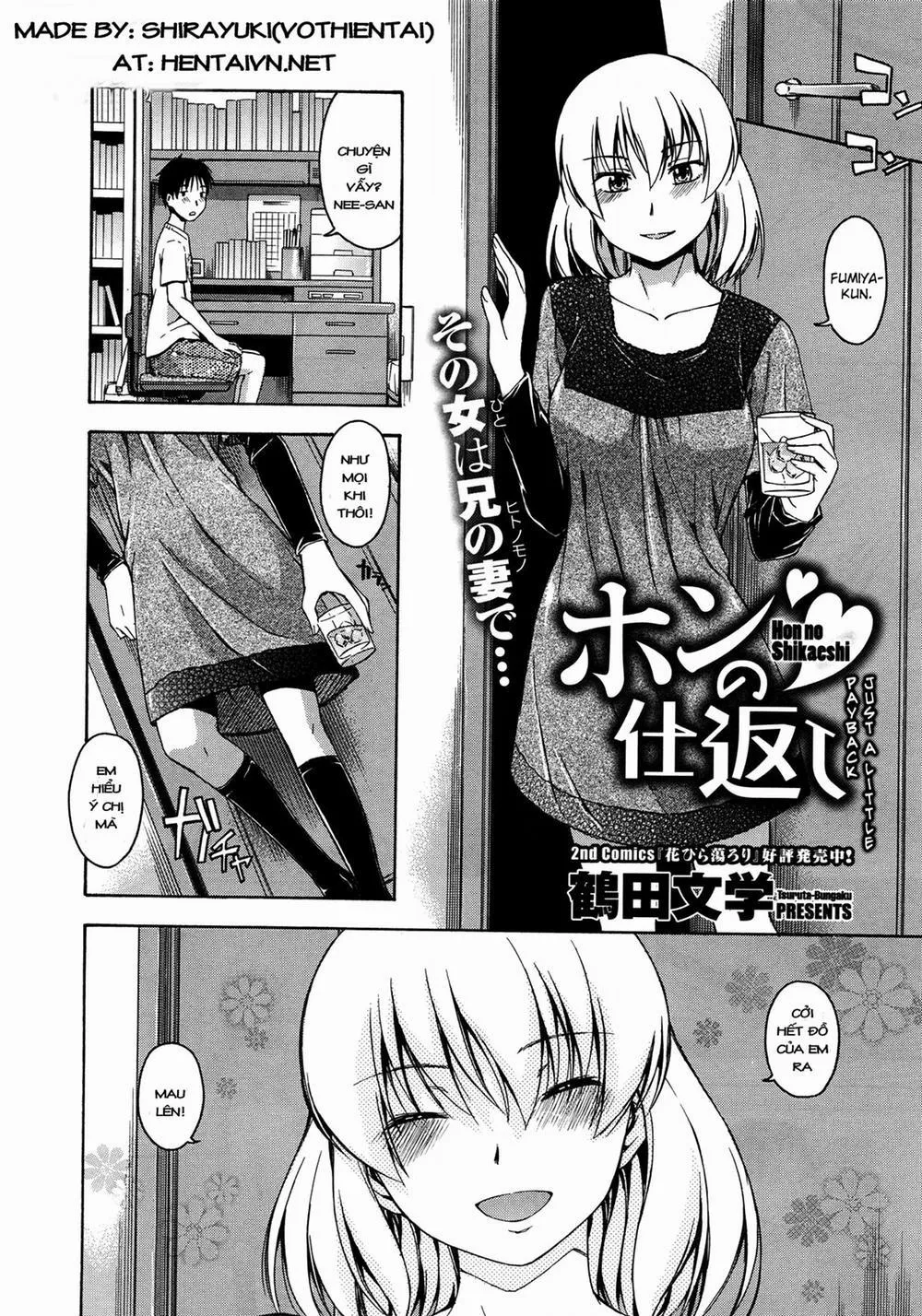 HentaiVN.net - Ảnh 3 - Hon no Shikaeshi - Chap 1