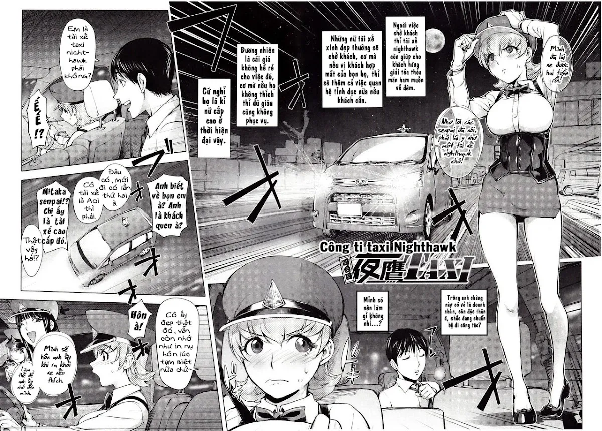 HentaiVN.net - Ảnh 3 - Yondaime Yotaka Taxi [Nighthawk Taxi: The Fourth; Công ti taxi Nighthawk] - Chap 1