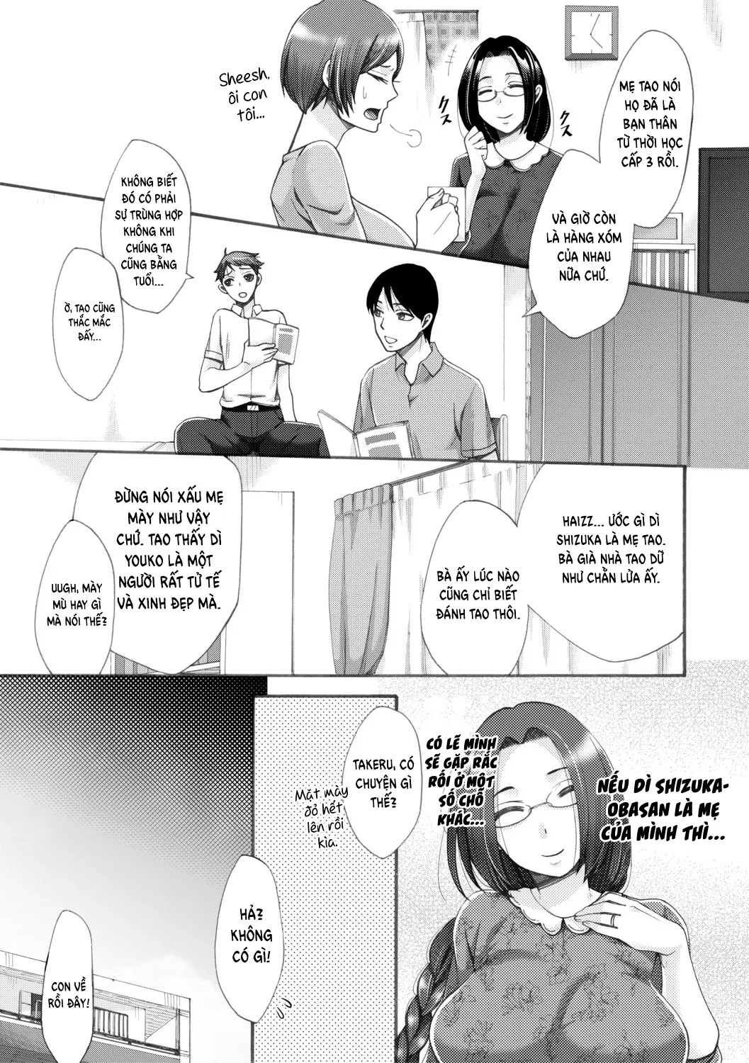 HentaiVN.net - Ảnh 3 - Tonari no Kirei na Okaa-san [My Neighbor, The Beautiful Mother] - Chap 1