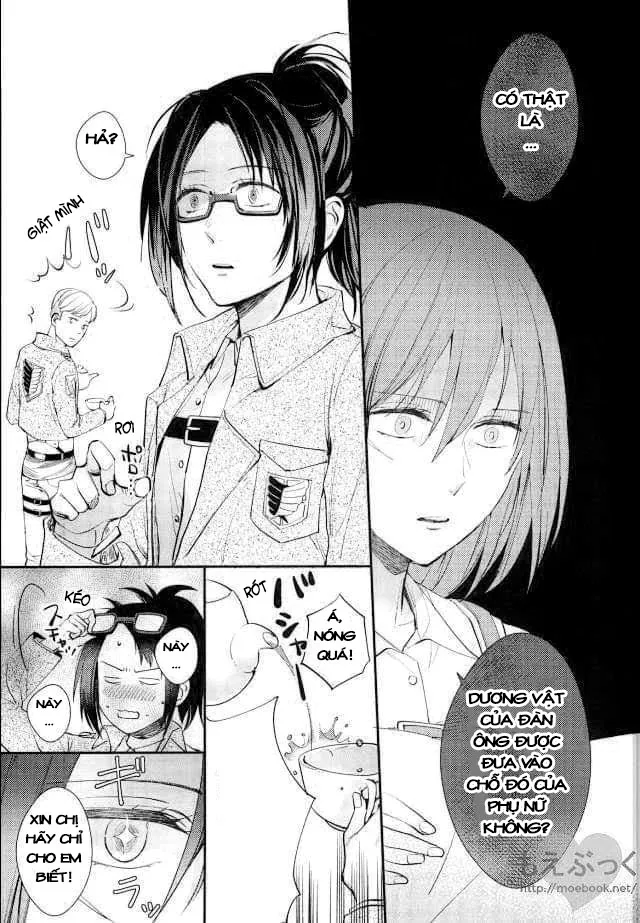 HentaiVN.net - Ảnh 17 - Chẳng thể đợi chờ (Shingeki no Kyojin) [Matte Nado Irarenai] - Chap 1
