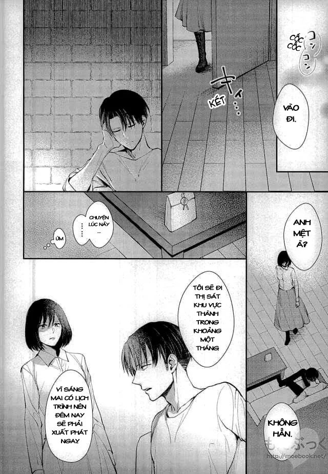 HentaiVN.net - Ảnh 21 - Chẳng thể đợi chờ (Shingeki no Kyojin) [Matte Nado Irarenai] - Chap 1
