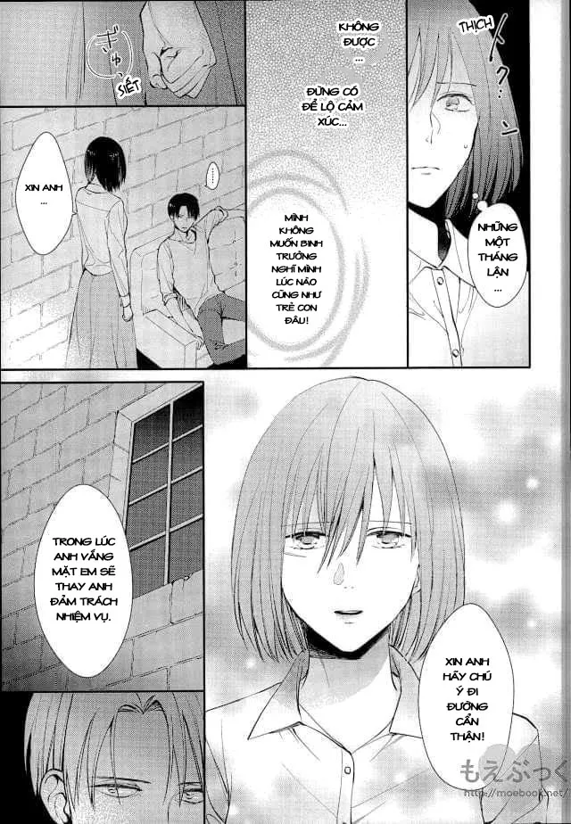 HentaiVN.net - Ảnh 22 - Chẳng thể đợi chờ (Shingeki no Kyojin) [Matte Nado Irarenai] - Chap 1