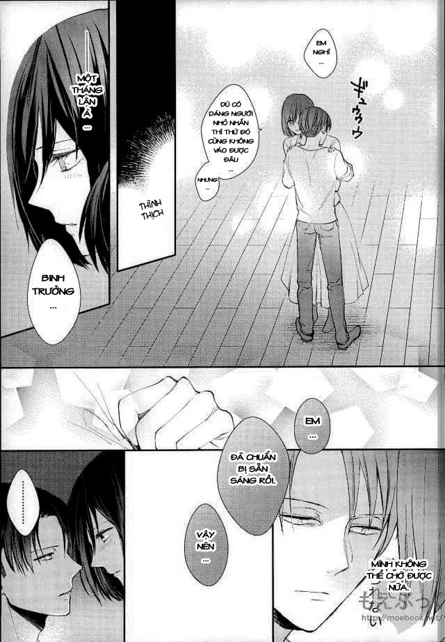 HentaiVN.net - Ảnh 25 - Chẳng thể đợi chờ (Shingeki no Kyojin) [Matte Nado Irarenai] - Chap 1