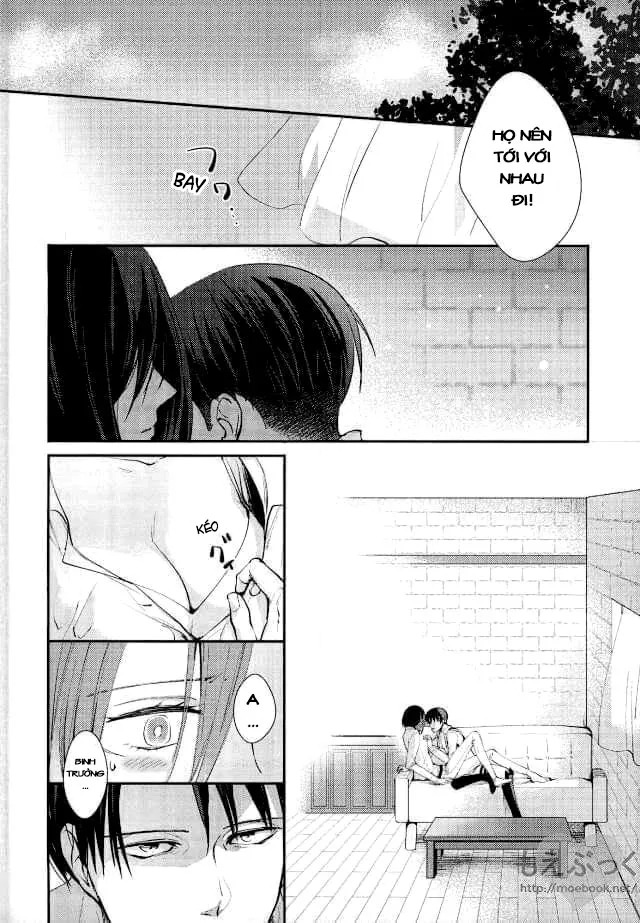 HentaiVN.net - Ảnh 4 - Chẳng thể đợi chờ (Shingeki no Kyojin) [Matte Nado Irarenai] - Chap 1