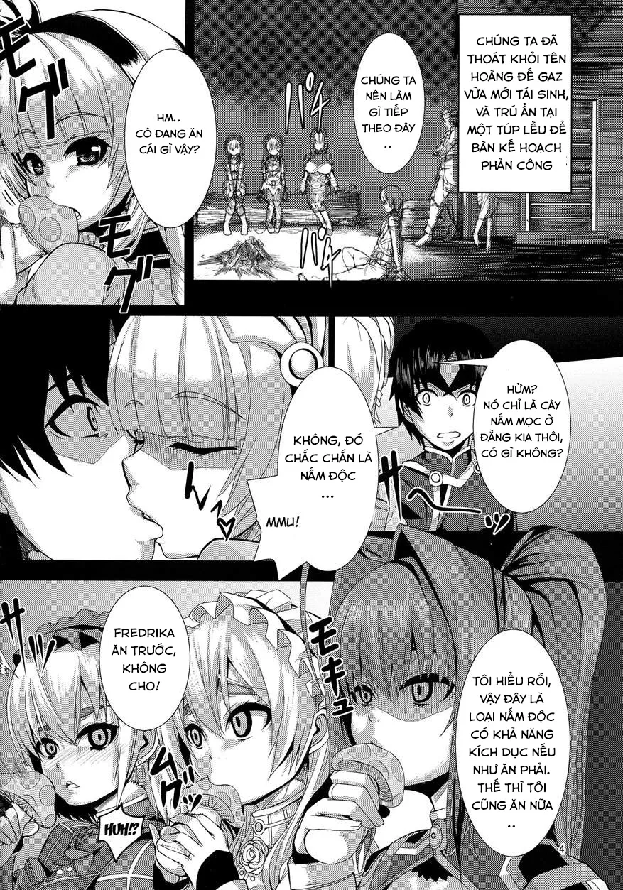 HentaiVN.net - Ảnh 4 - Kouhaku Kimidori X Tooru (Hitsugi no Chaika) [WHITE, RED, YELLOW, GREEN X TOORU] - Chap 1