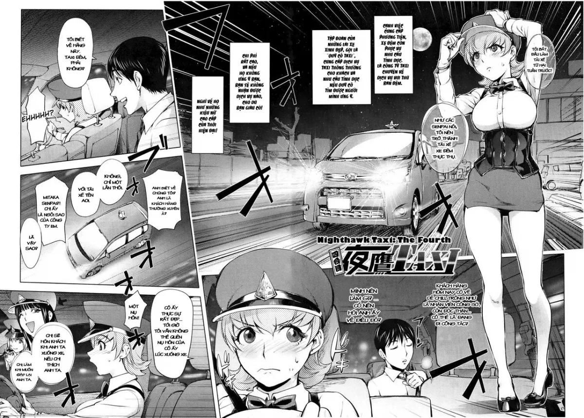 HentaiVN.net - Ảnh 3 - Cô tài xế xe đêm có tâm [Yondaime Yotaka Taxi Nighthawk Taxi The Fourth] - Chap 1