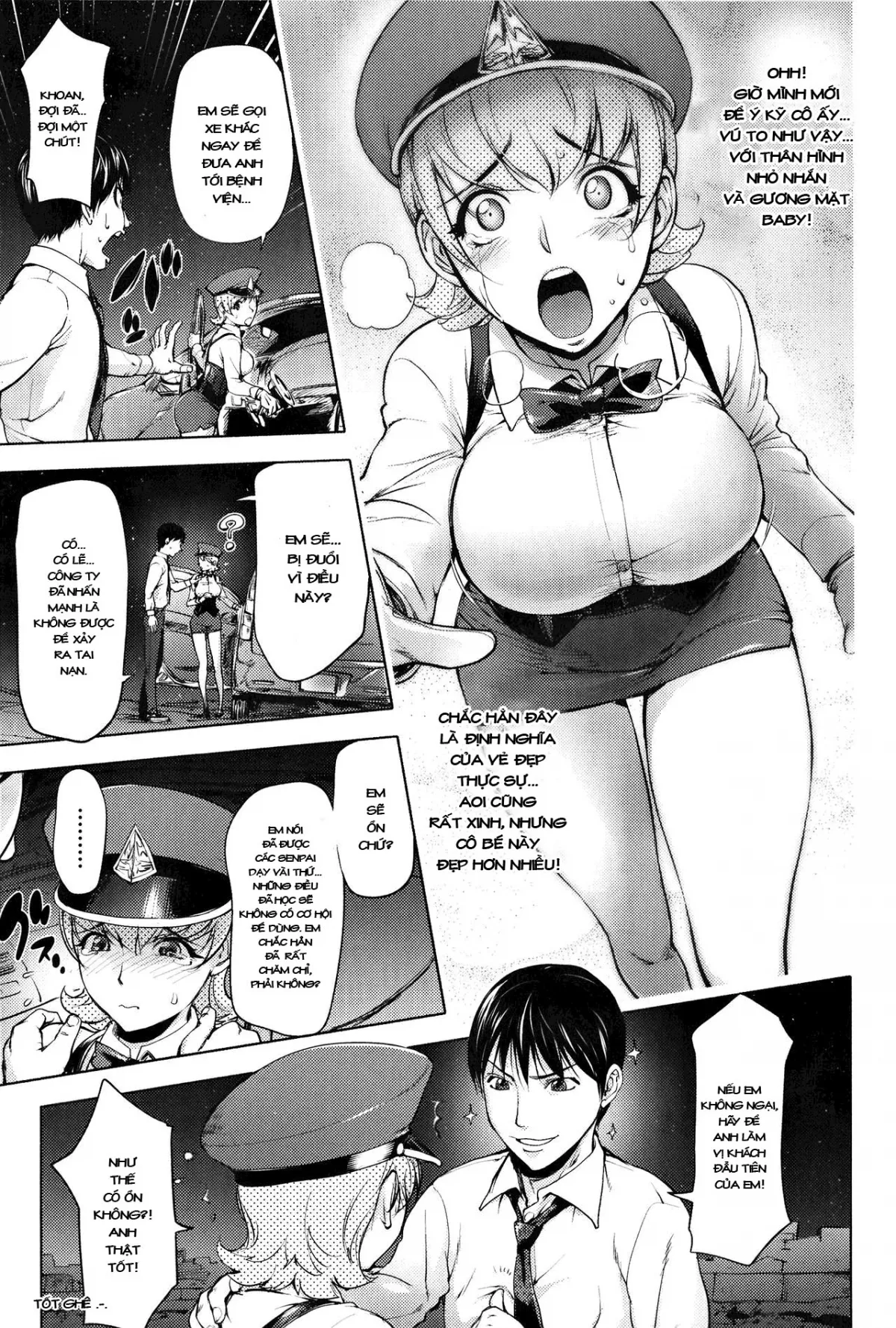 HentaiVN.net - Ảnh 7 - Cô tài xế xe đêm có tâm [Yondaime Yotaka Taxi Nighthawk Taxi The Fourth] - Chap 1