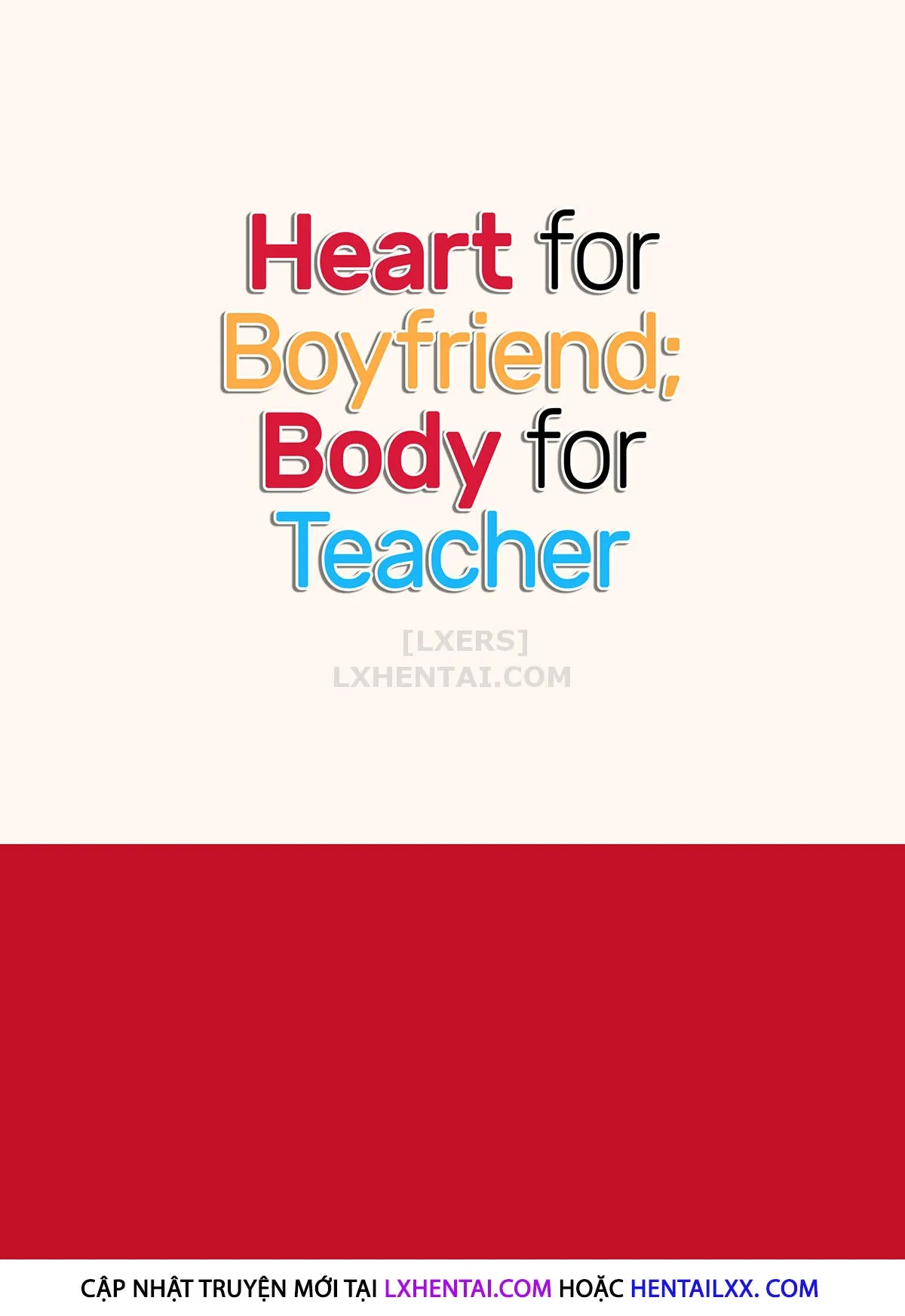 HentaiVN.net - Ảnh 33 - Heart for Boyfriend; Body for Teacher - Chap 1