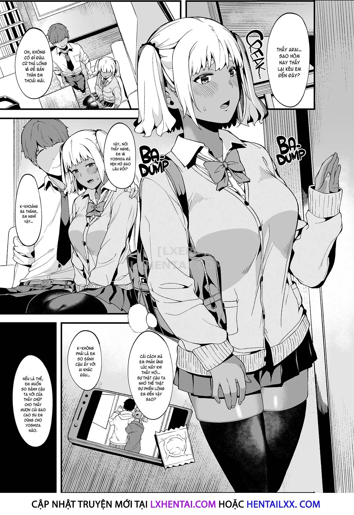 HentaiVN.net - Ảnh 8 - Heart for Boyfriend; Body for Teacher - Chap 1