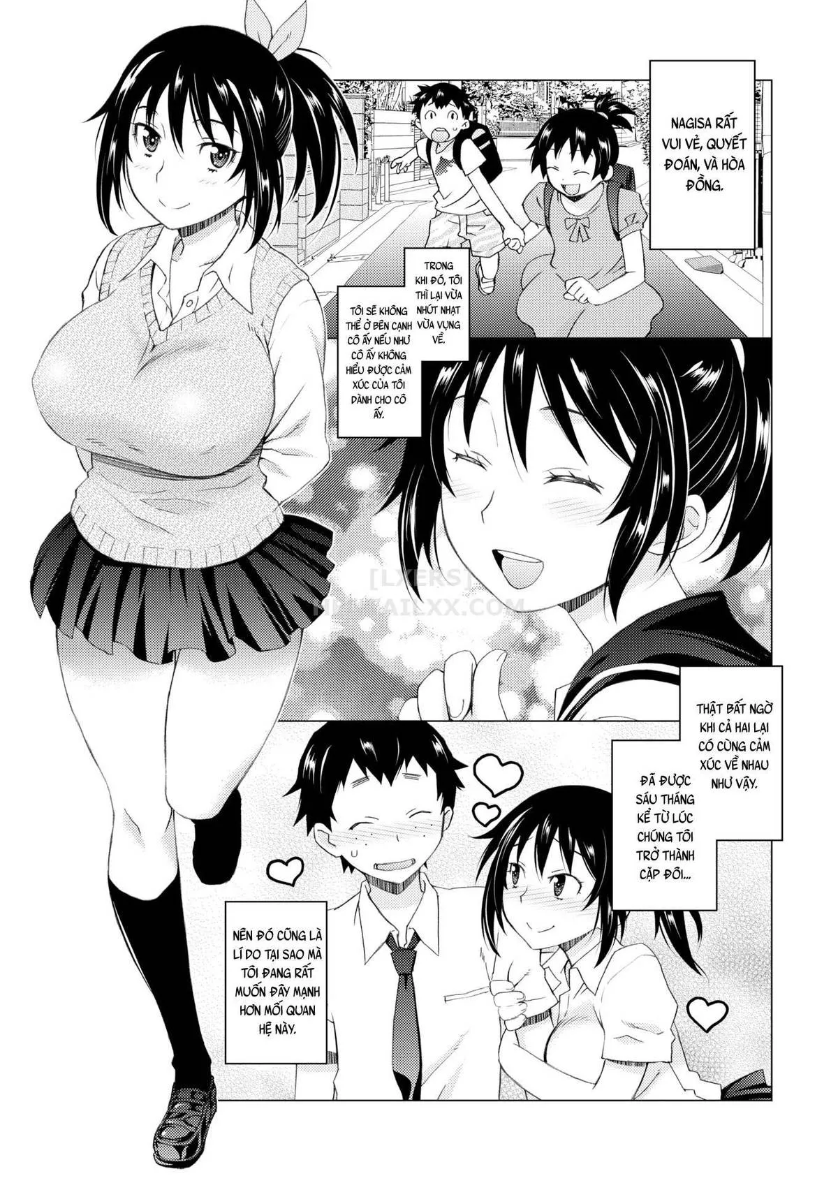 HentaiVN.net - Ảnh 4 - Anxious Boyfriend & Pampered Girlfriend - Chap 1
