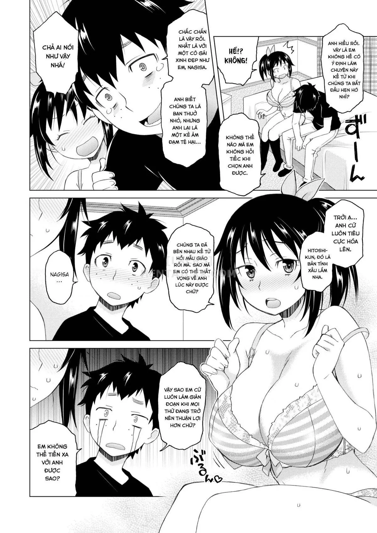 HentaiVN.net - Ảnh 5 - Anxious Boyfriend & Pampered Girlfriend - Chap 1