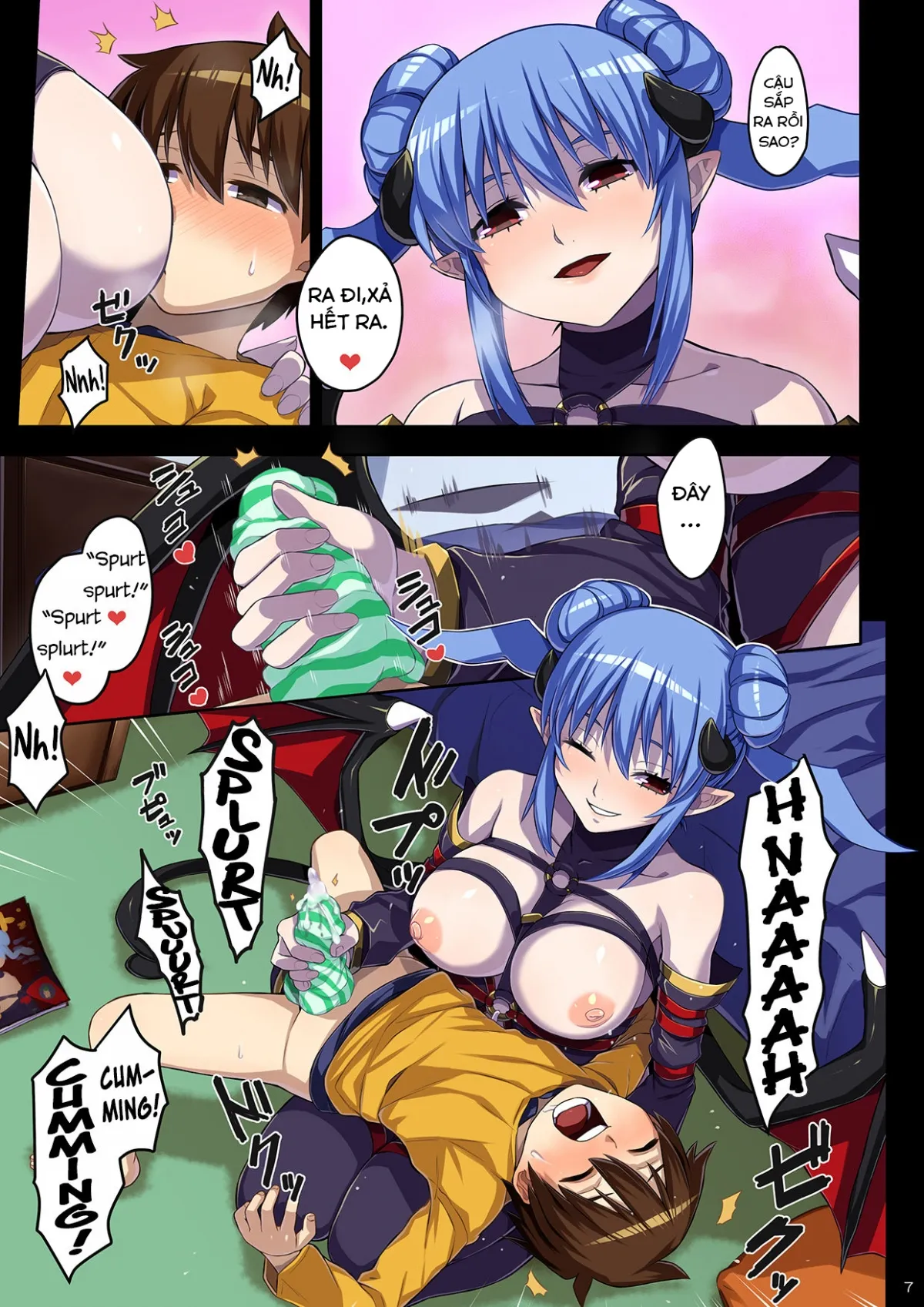 HentaiVN.net - Ảnh 8 - một succubus đã xuất hiện khi tôi thủ dâm bằng quần lót của chị tôi [Ane no Pantsu de Onatte itara Inma ga Yatte kita ; A Succubus Came When I was Masturbating with My Sisters Panties] - Chap 1