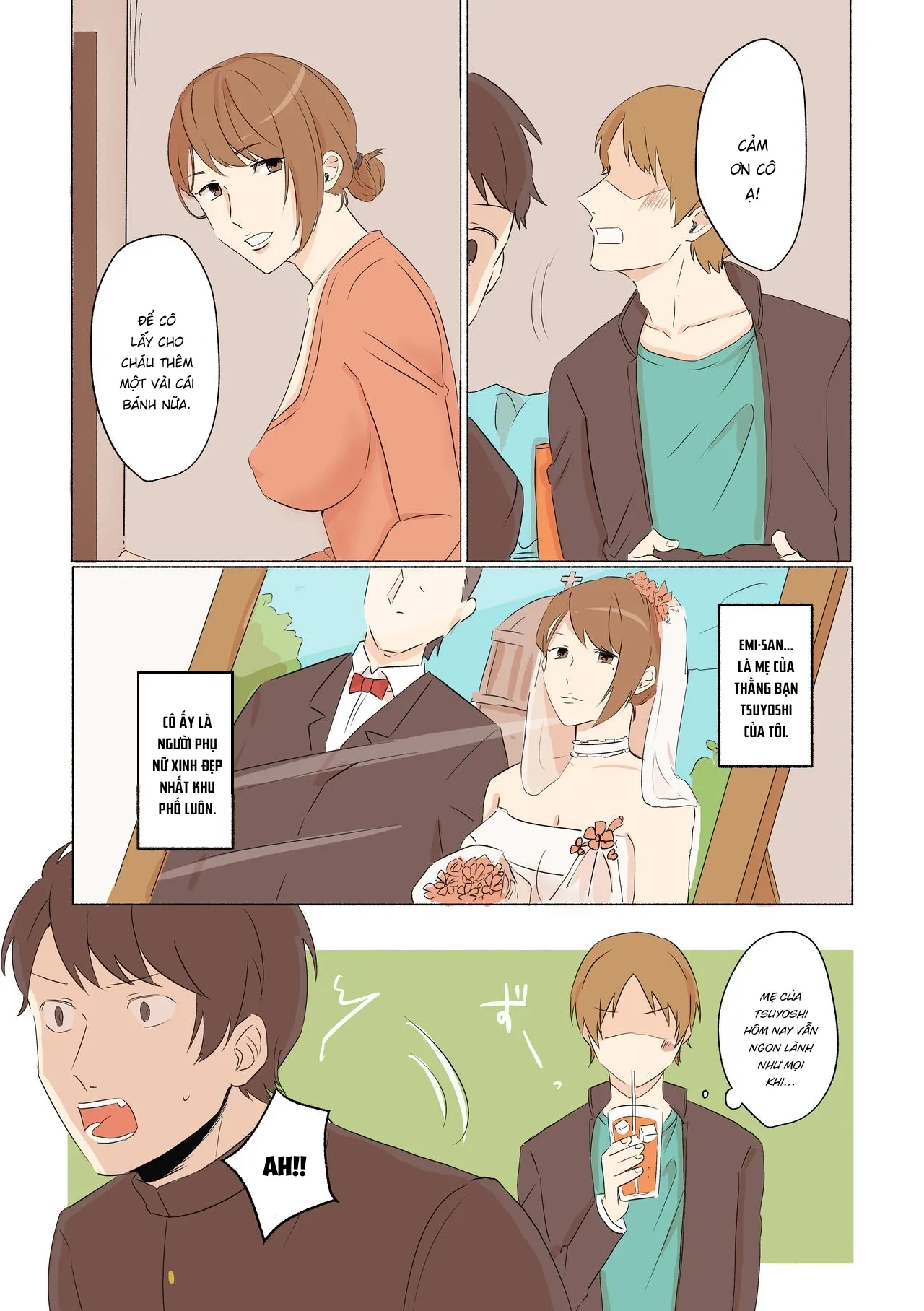 HentaiVN.net - Ảnh 5 - Yuujin no Dekapai Hahaoya o Netori - Chap 1