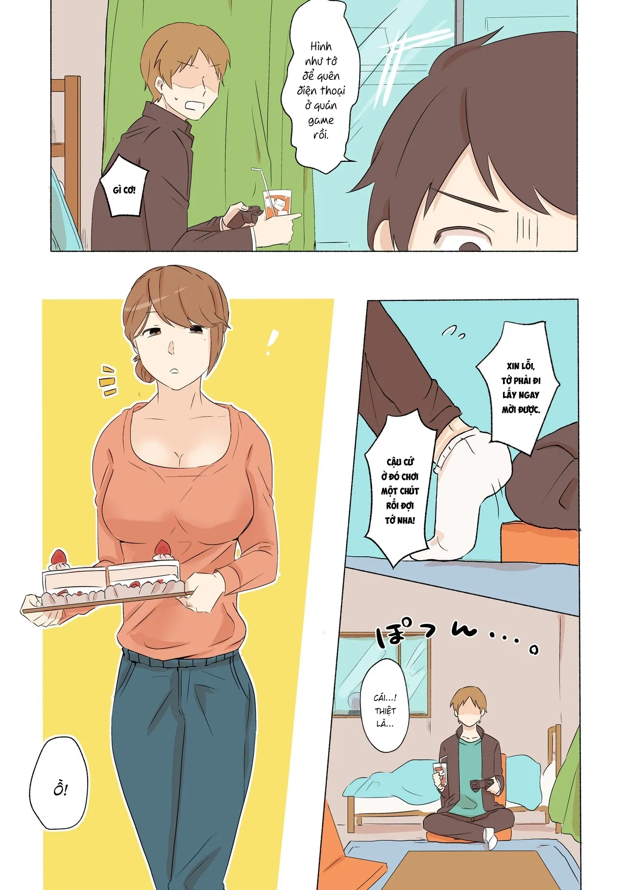 HentaiVN.net - Ảnh 6 - Yuujin no Dekapai Hahaoya o Netori - Chap 1