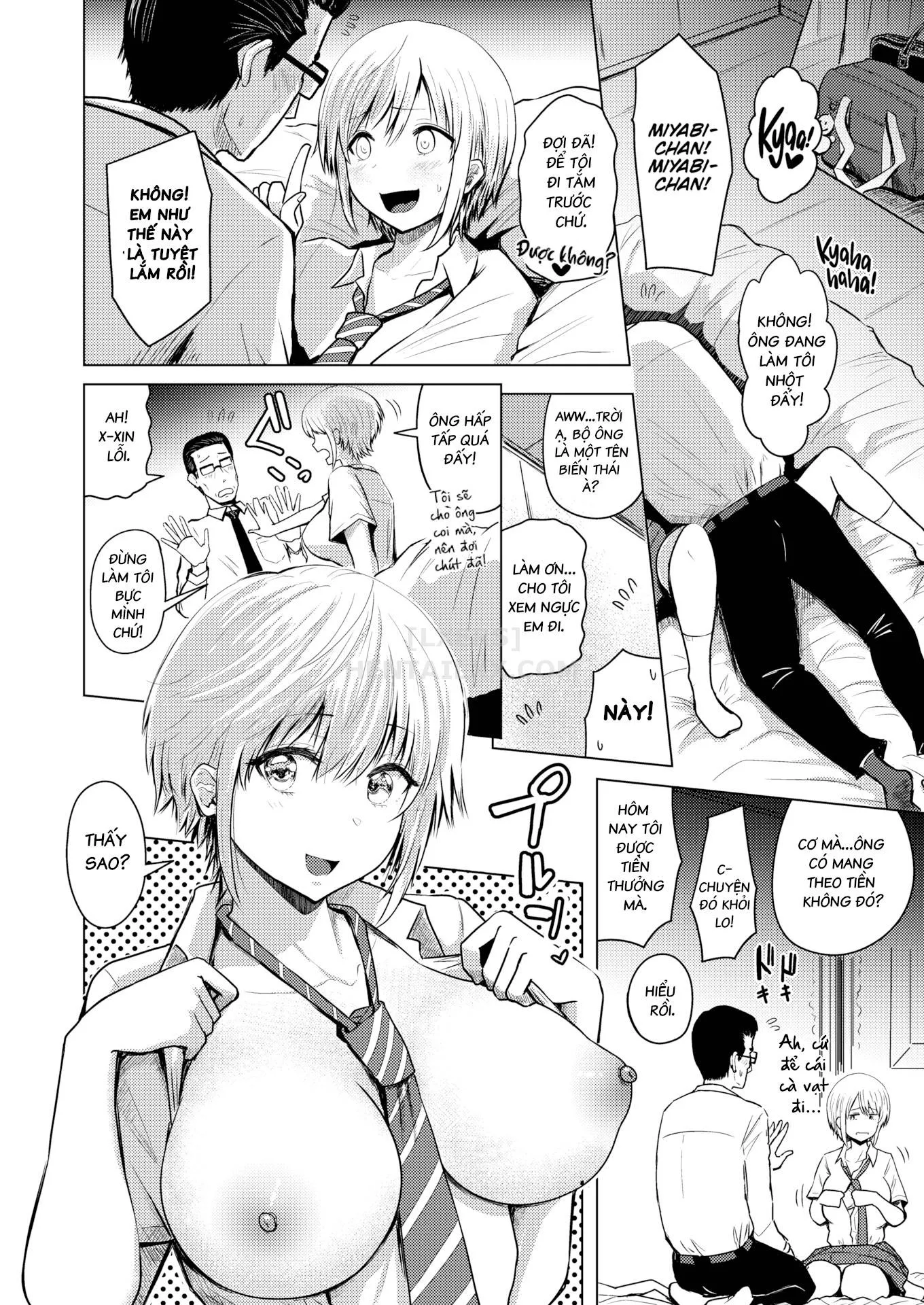 HentaiVN.net - Ảnh 3 - Miyabi-chan & The Old Man - Chap 1