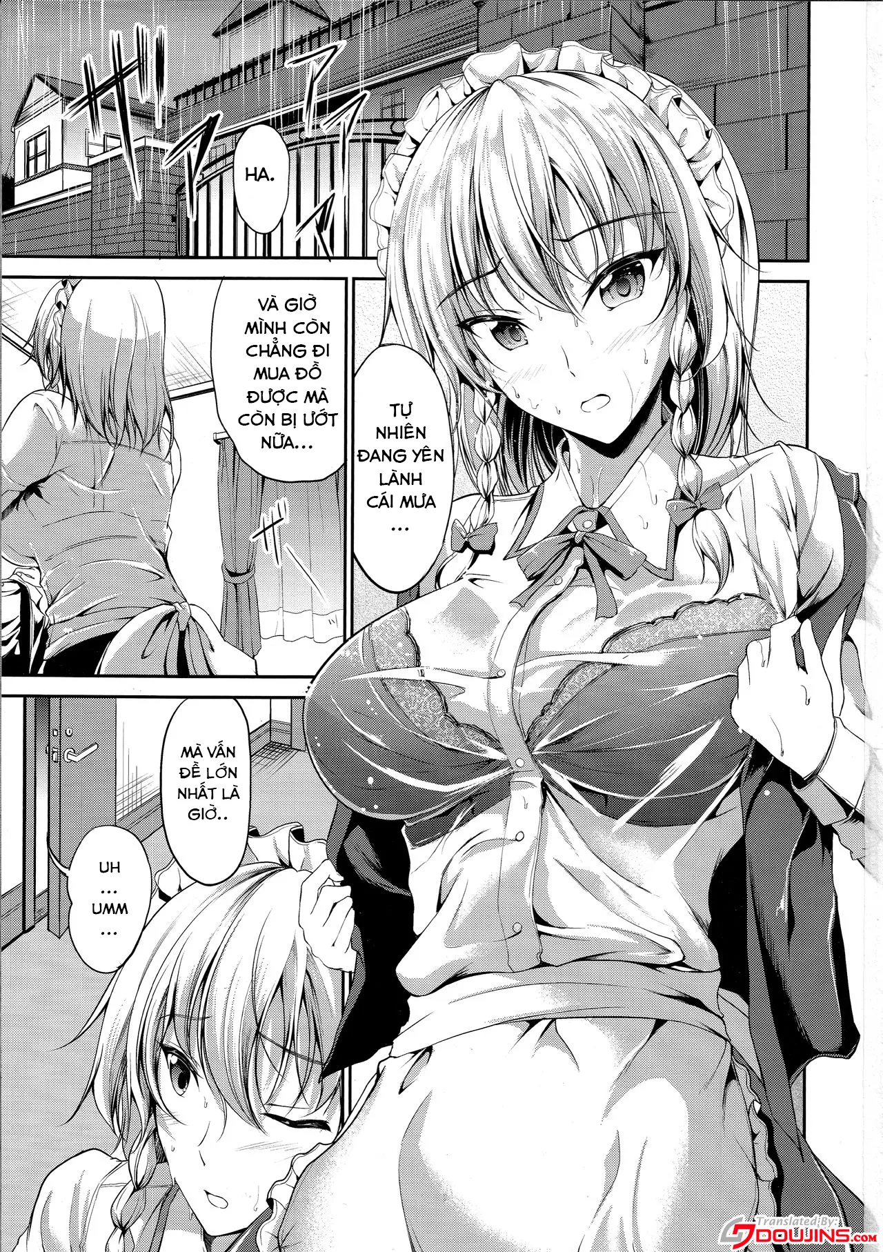 HentaiVN.net - Ảnh 4 - mình tắm đi cho khỏe [紅魔館の悪戯メイド] - Chap 1
