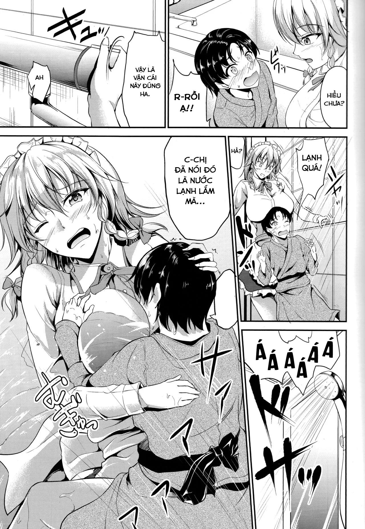 HentaiVN.net - Ảnh 7 - mình tắm đi cho khỏe [紅魔館の悪戯メイド] - Chap 1