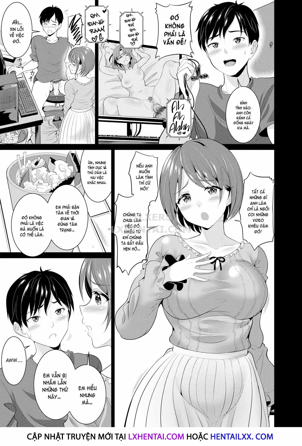 HentaiVN.net - Ảnh 4 - Girlfriend Filming [Comic Shitsurakuten 2020-06] - Chap 1