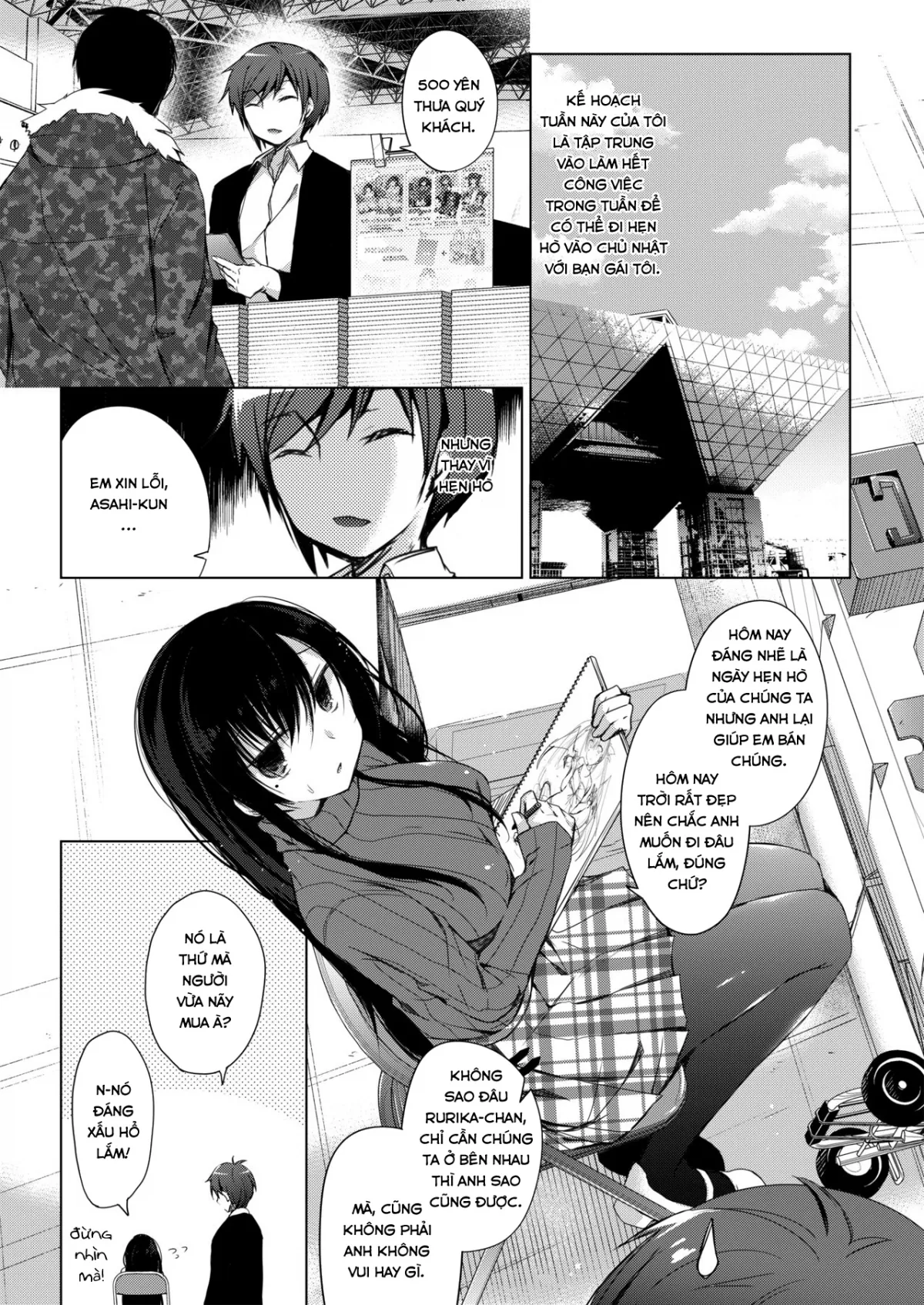 HentaiVN.net - Ảnh 4 - Ero Doujin Sakka no Boku no Kanojo wa Uwaki nante Shinai [She will never let me down] - Chap 1