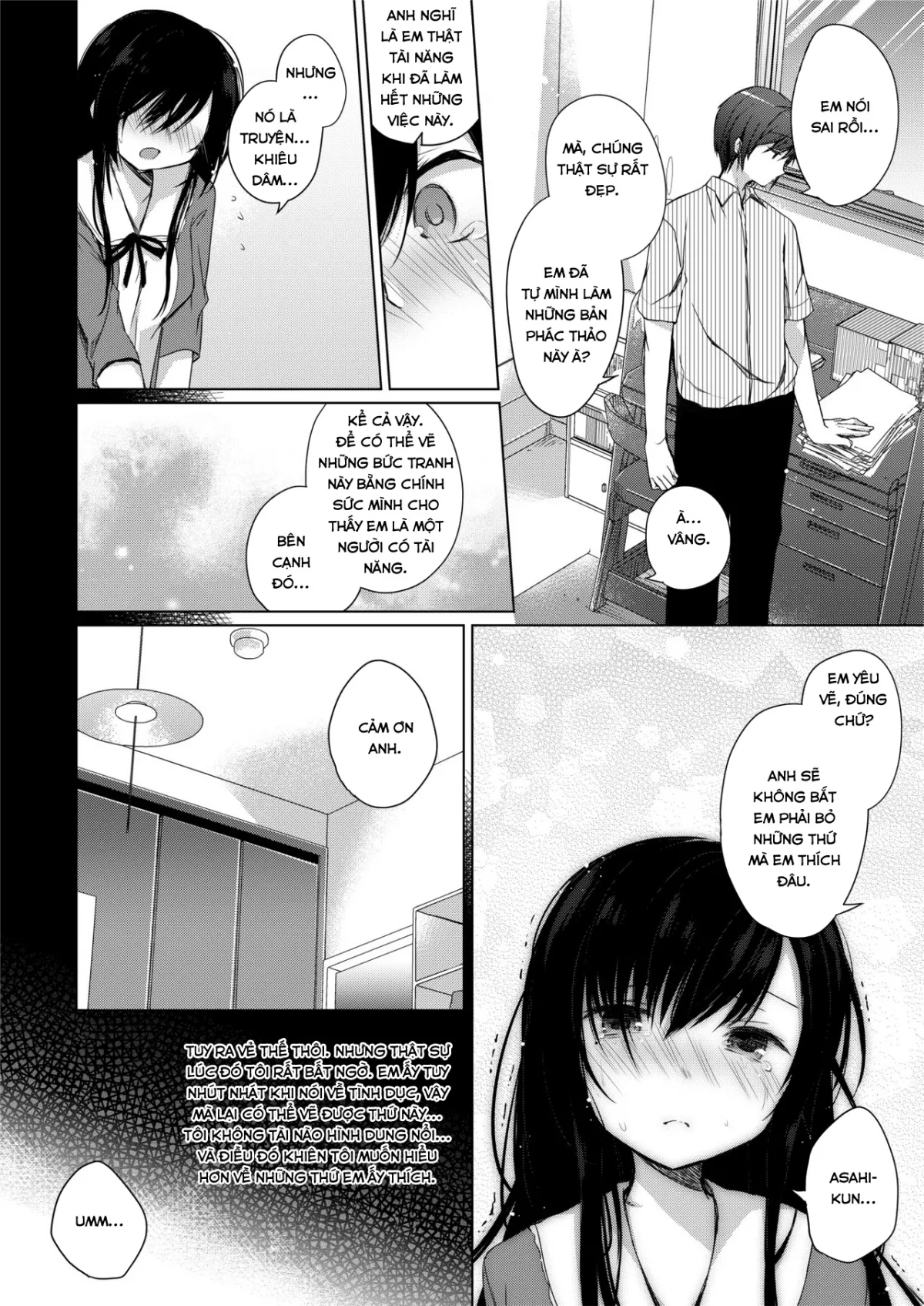 HentaiVN.net - Ảnh 9 - Ero Doujin Sakka no Boku no Kanojo wa Uwaki nante Shinai [She will never let me down] - Chap 1