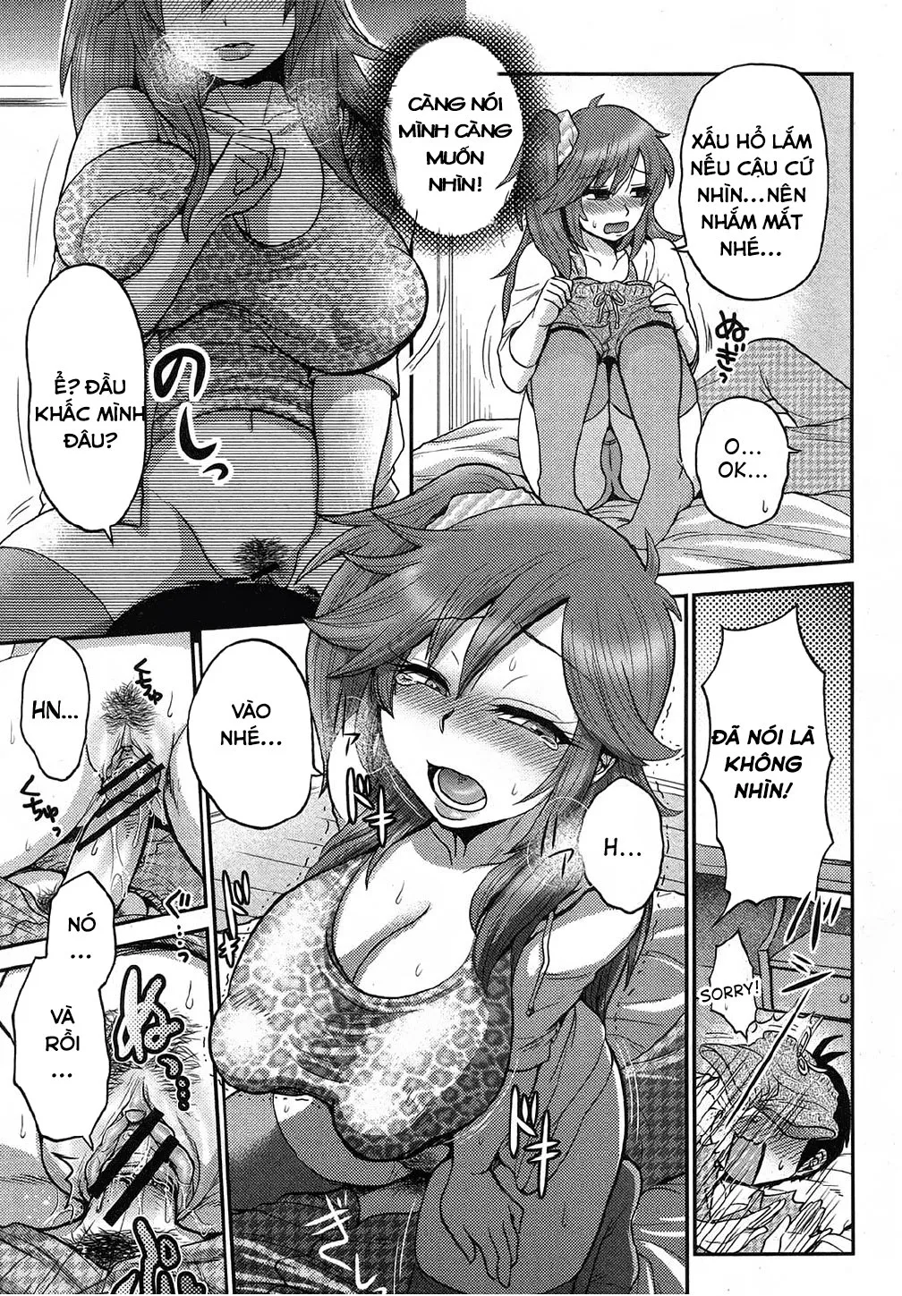 HentaiVN.net - Ảnh 7 - Naisho no Ota x Bitch - Chap 1