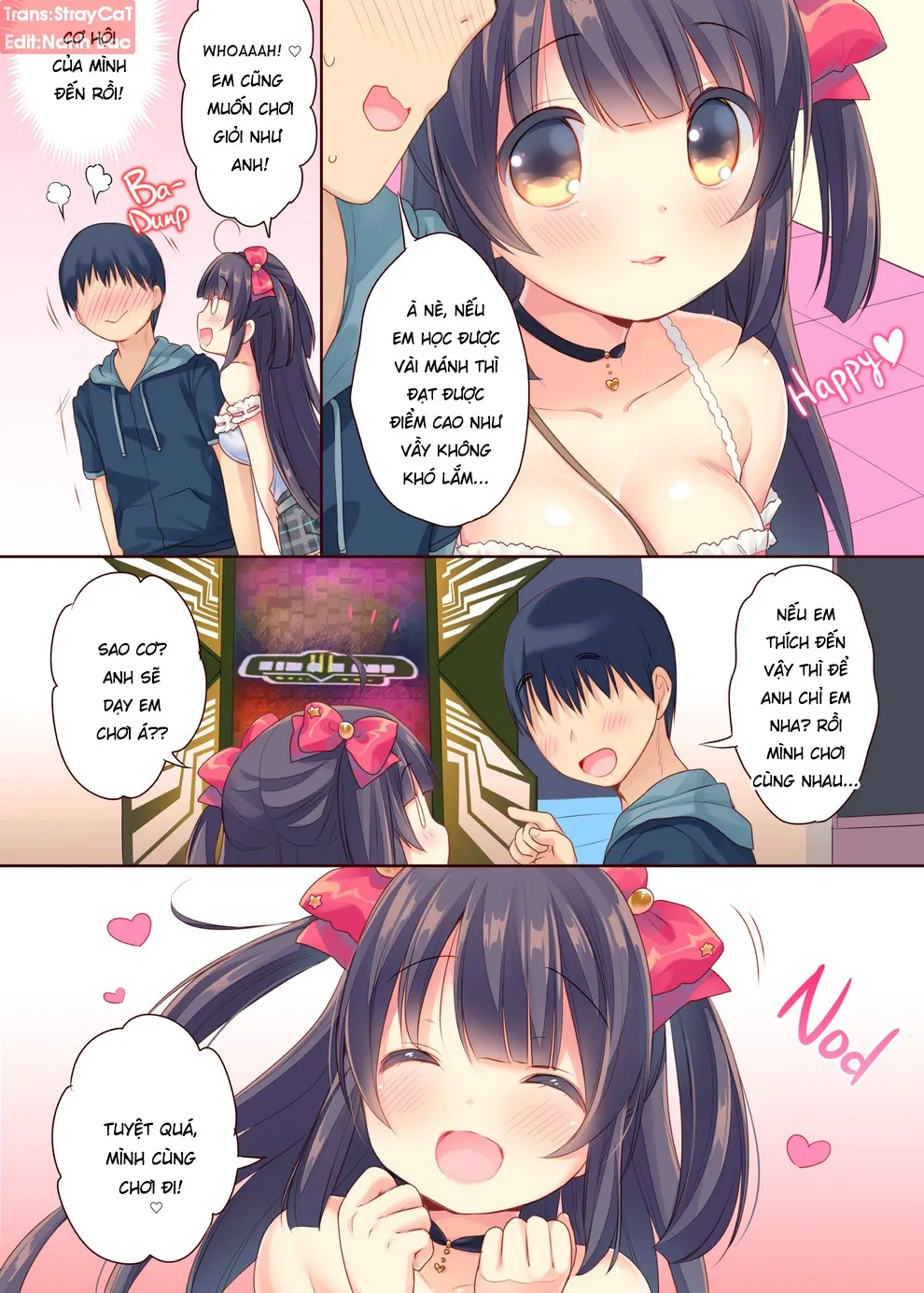 HentaiVN.net - Ảnh 6 - Arcade Princess And A Virgin Boy Who Make Out And Have Lovey-Dovey Baby-Making Sex - Chap 1