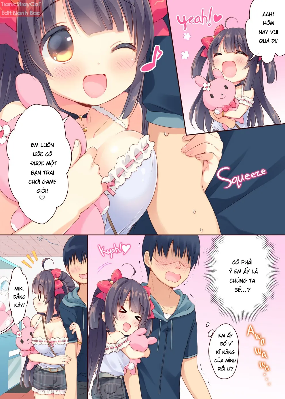 HentaiVN.net - Ảnh 8 - Arcade Princess And A Virgin Boy Who Make Out And Have Lovey-Dovey Baby-Making Sex - Chap 1