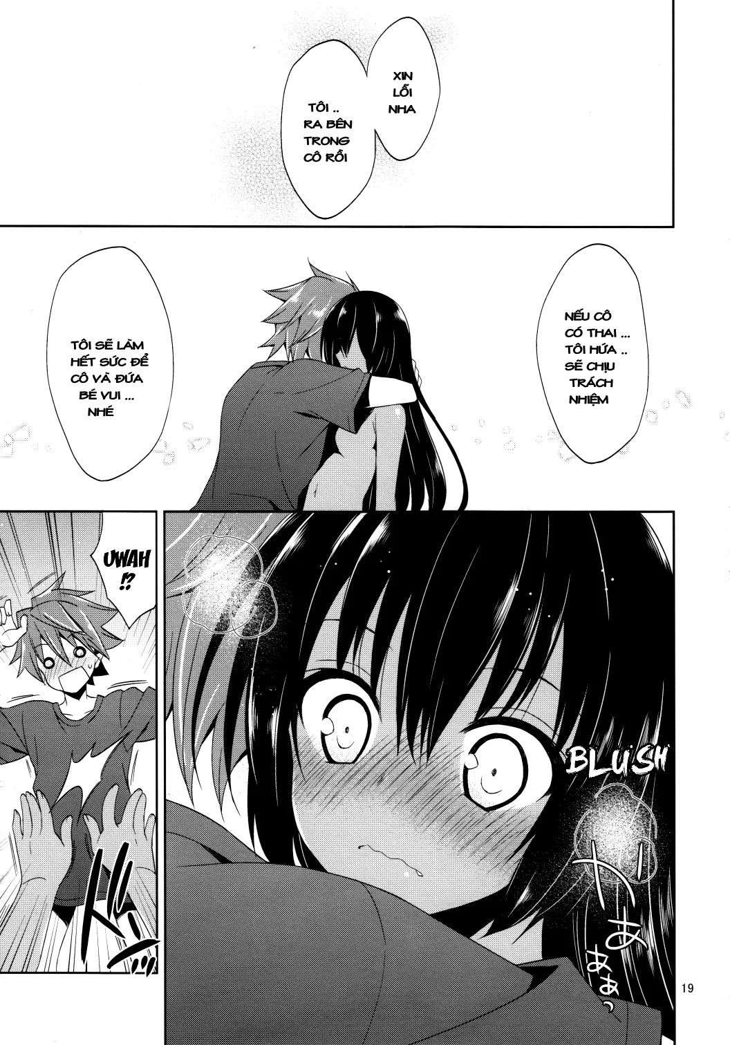 HentaiVN.net - Ảnh 20 - Omoshiroi, Watashi o Haramasete Miro [How Exciting, I Dare You to Impregnate Me] - Chap 1