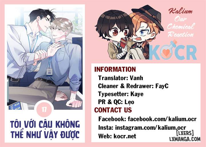 HentaiVN.net - Ảnh 34 - Tôi với cậu không thể như vậy được - Chap 15