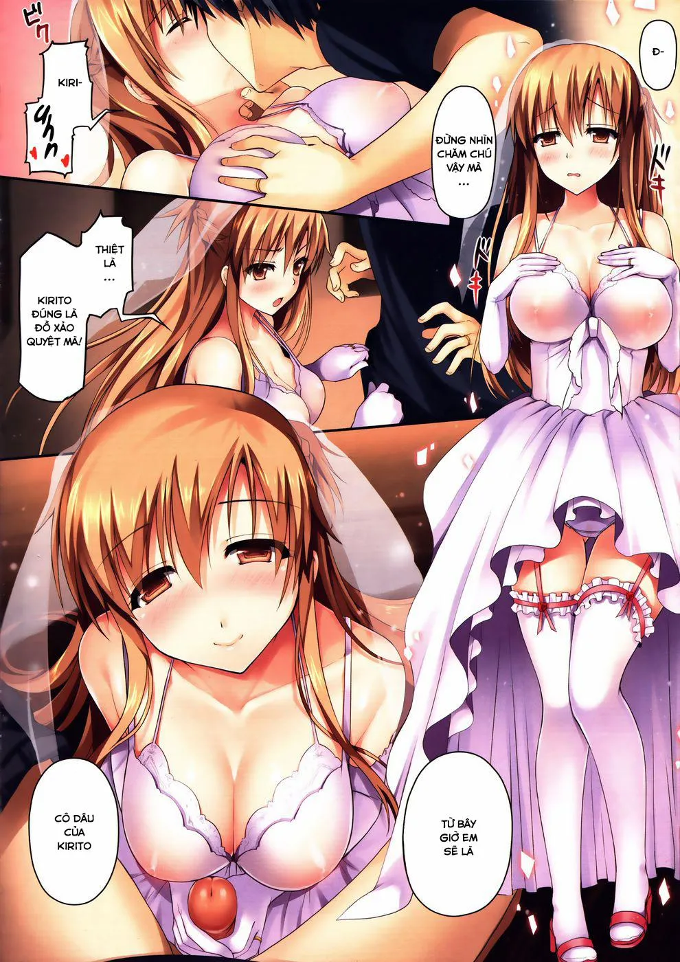 HentaiVN.net - Ảnh 4 - Bride's Practice (Sword Art Online) - Chap 1