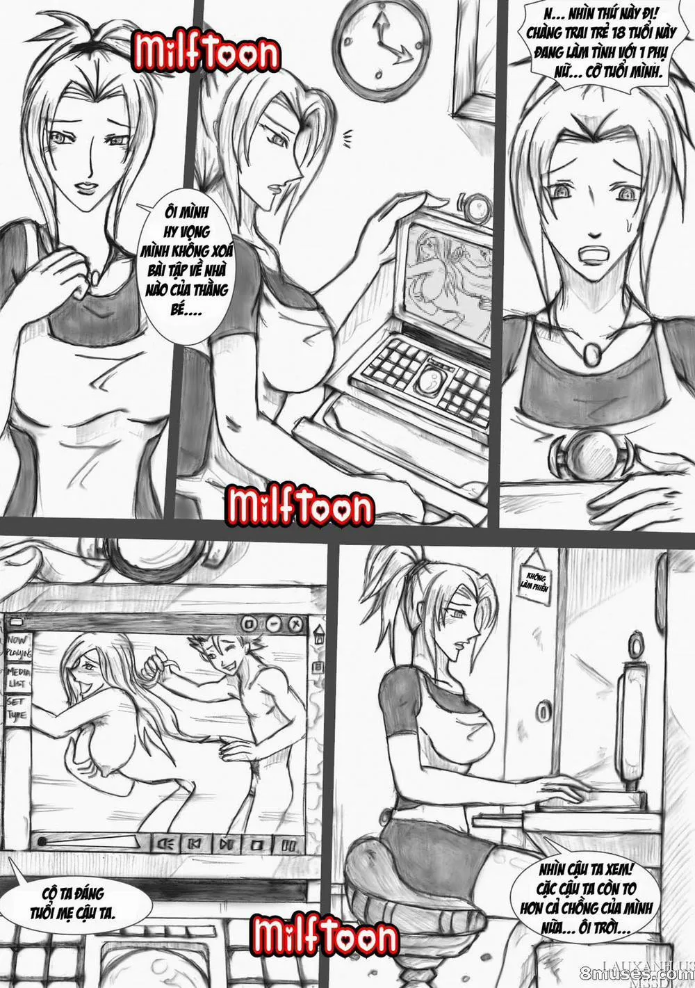 HentaiVN.net - Ảnh 3 - Resisting Mom - Chap 1