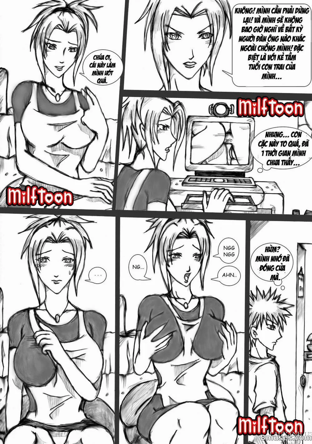 HentaiVN.net - Ảnh 4 - Resisting Mom - Chap 1