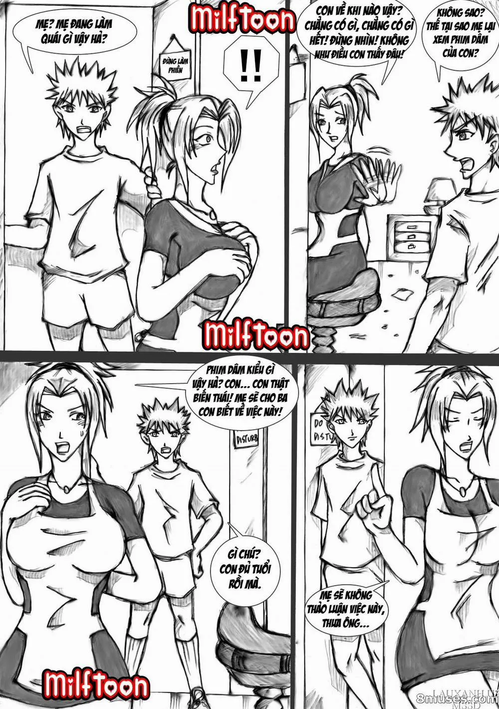 HentaiVN.net - Ảnh 5 - Resisting Mom - Chap 1