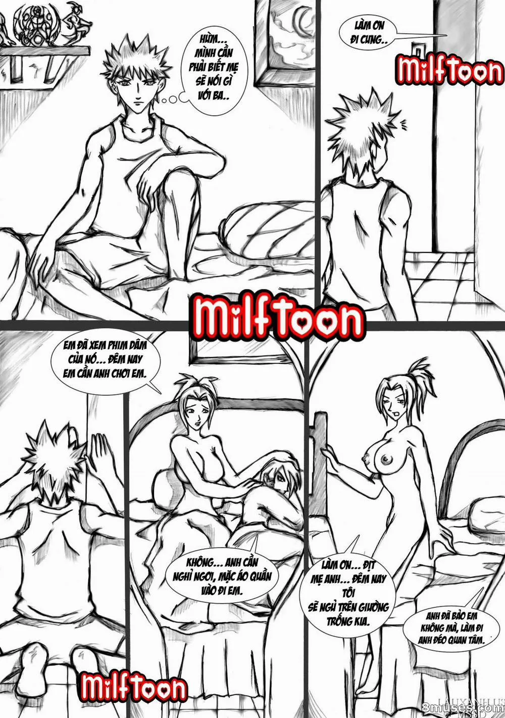 HentaiVN.net - Ảnh 6 - Resisting Mom - Chap 1
