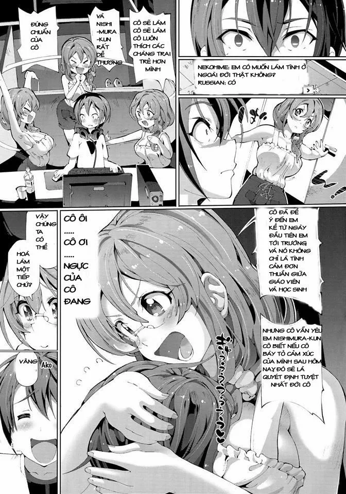 HentaiVN.net - Ảnh 14 - Koukou Kyoushi no Ai wa KiraKira (Netoge no Yome wa Onnanoko ja Nai to Omotta?) - Chap 1