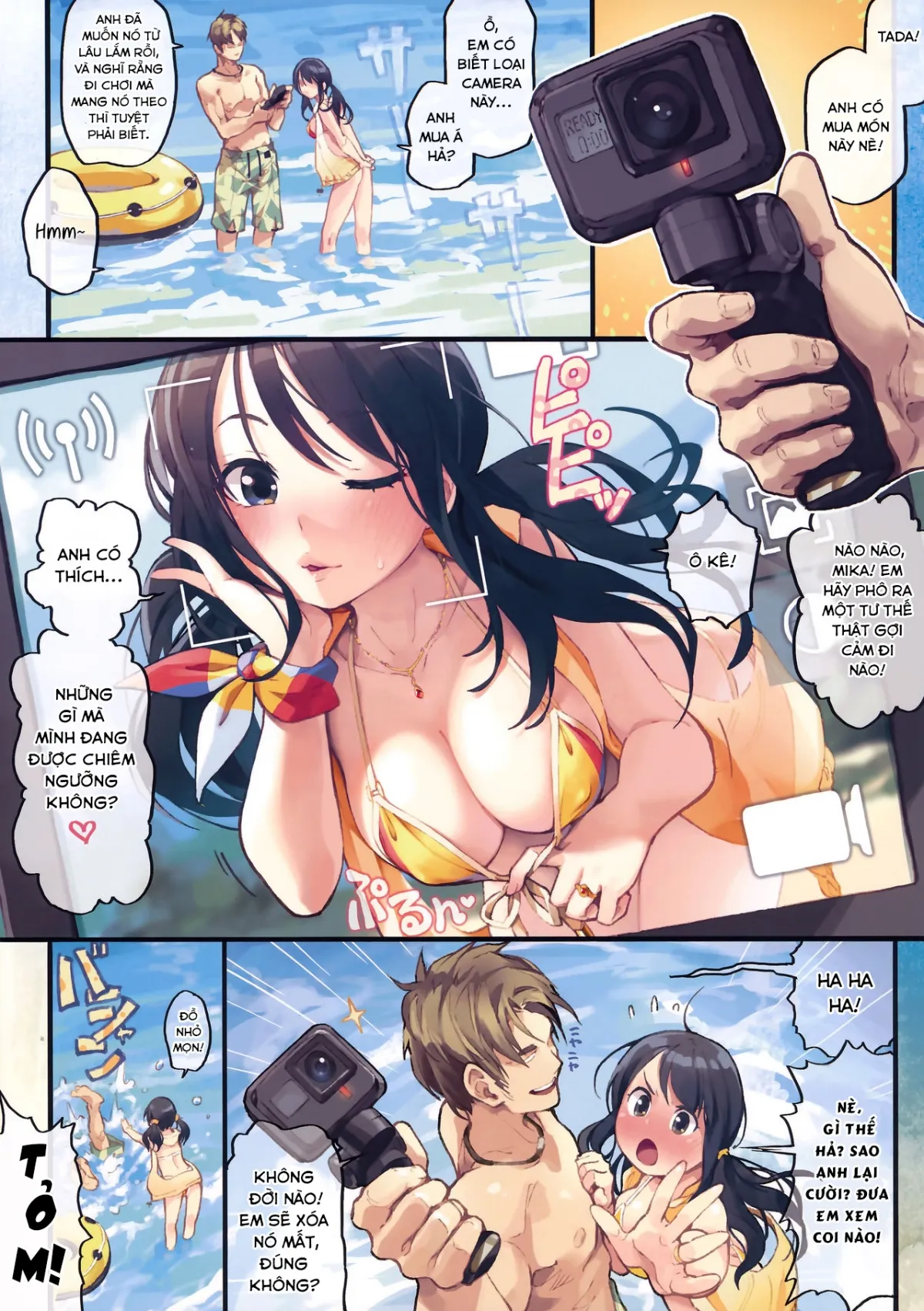 HentaiVN.net - Ảnh 7 - Chơi Đùa Nơi Bãi Biển Tư Nhân [Private Beach Nite] - Chap 1