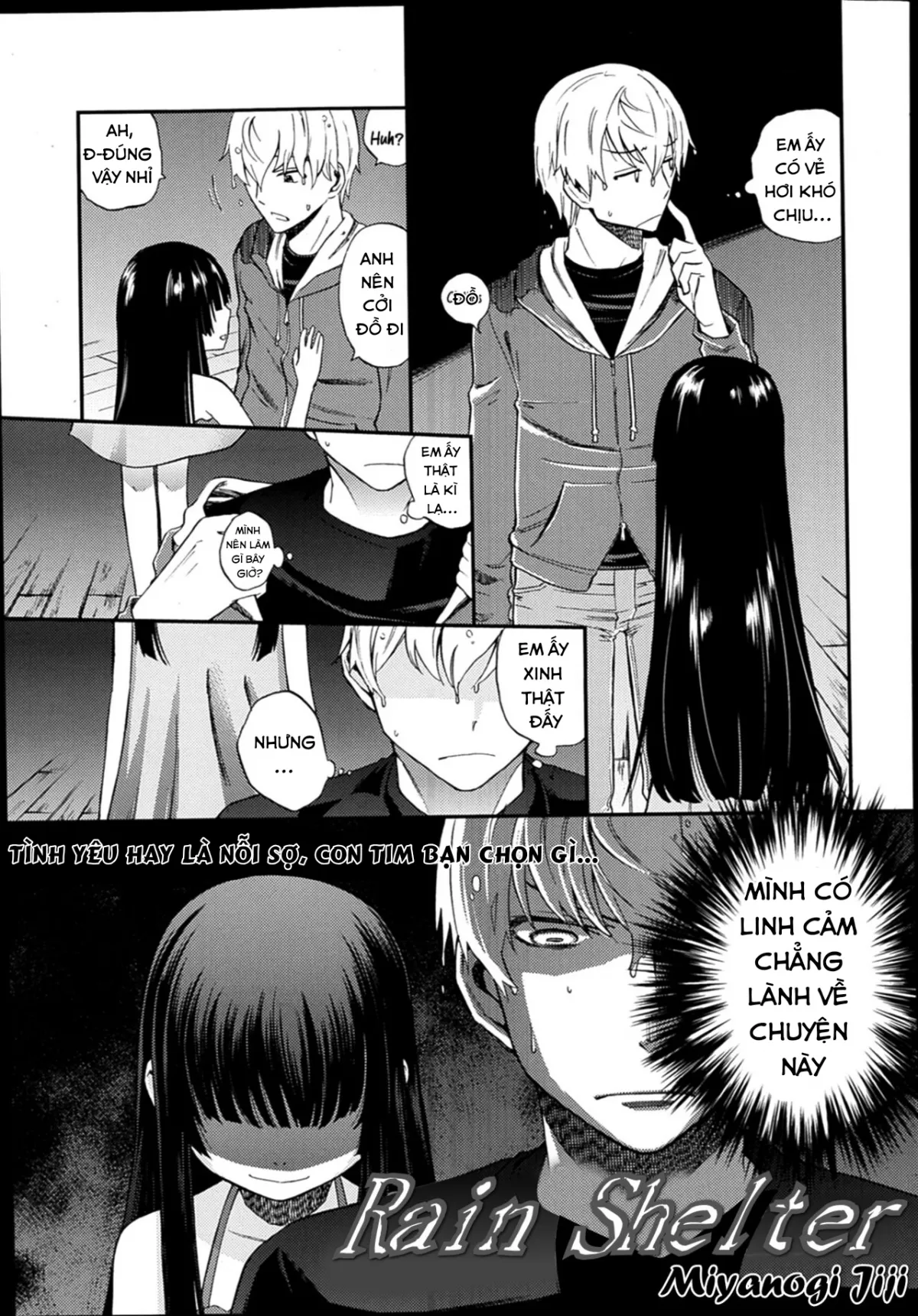 HentaiVN.net - Ảnh 4 - Chuyện ngày mưa [Rain shelter ; Amayadori] - Chap 1