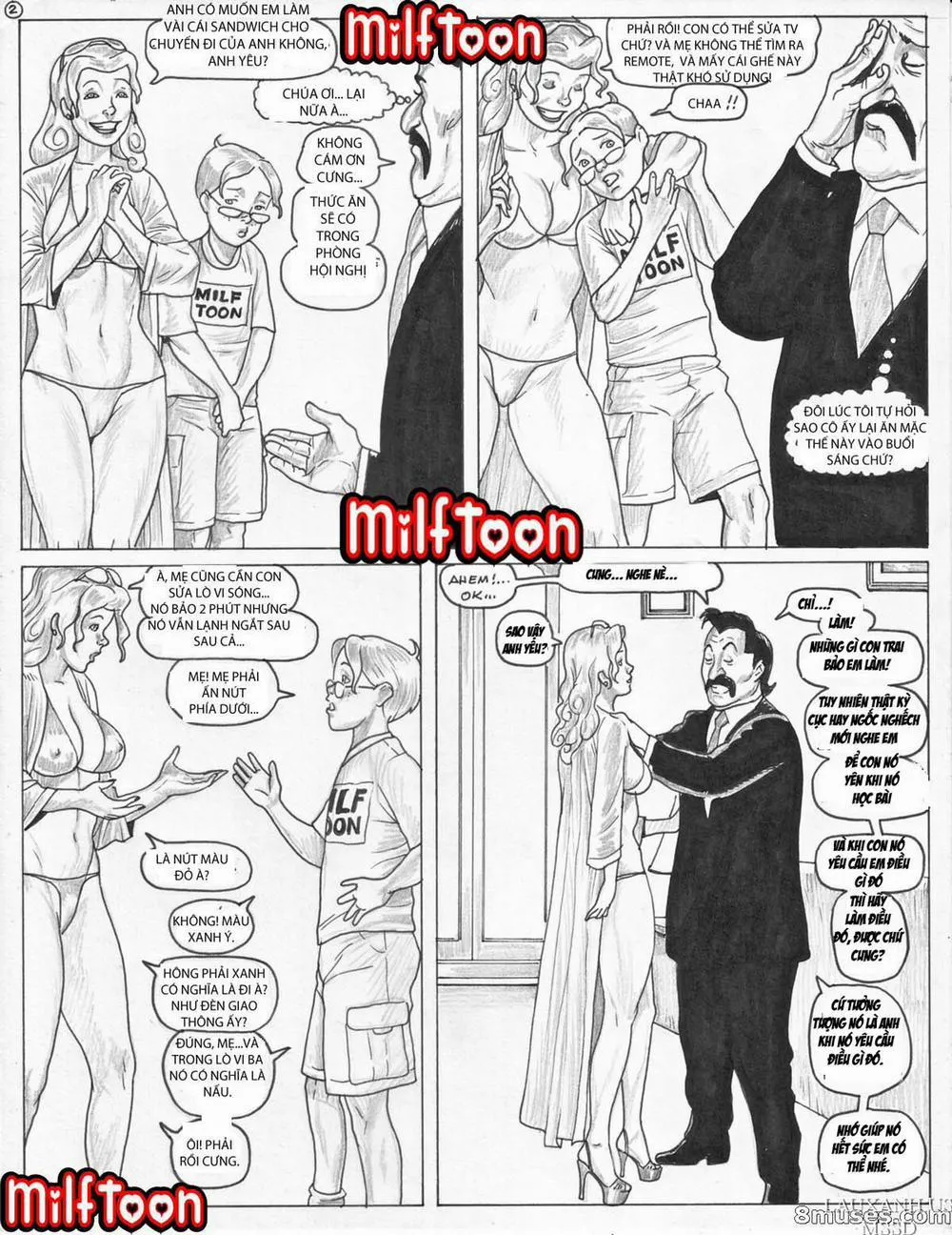 HentaiVN.net - Ảnh 3 - Milftoon Dumblond - Chap 1