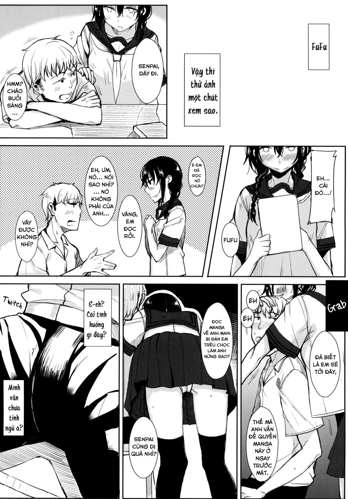 HentaiVN.net - Ảnh 4 - Kouhai-chan ni Eroi Koto sareru Hon - Chap 1