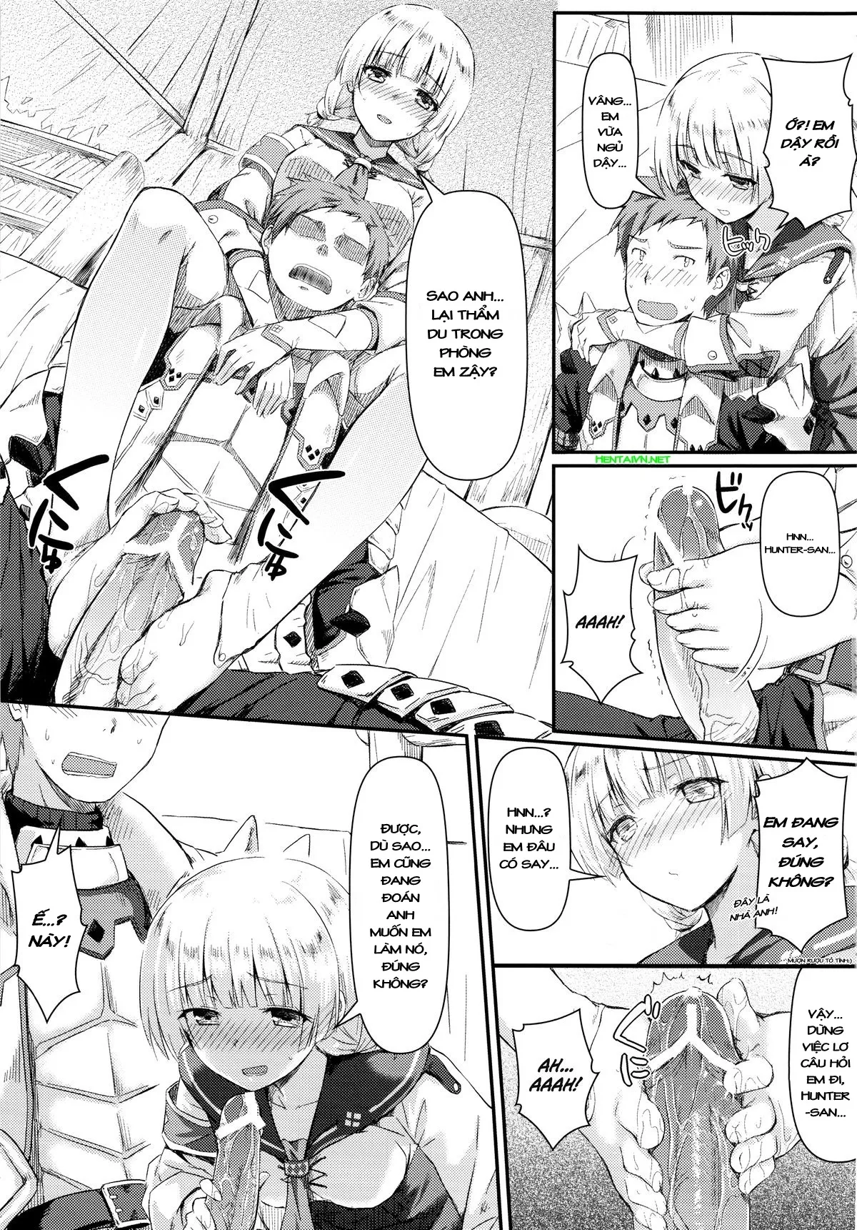 HentaiVN.net - Ảnh 8 - Kinkyuu Quest [Monster Hunter] - Chap 1