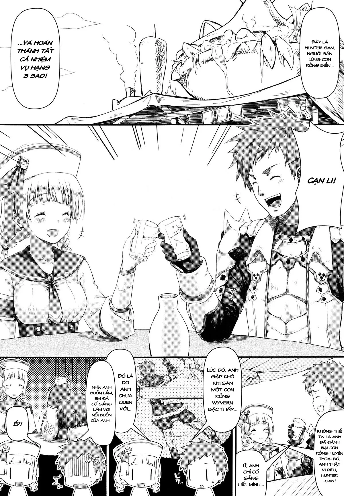 HentaiVN.net - Ảnh 4 - Kinkyuu Quest [Monster Hunter] - Chap 2