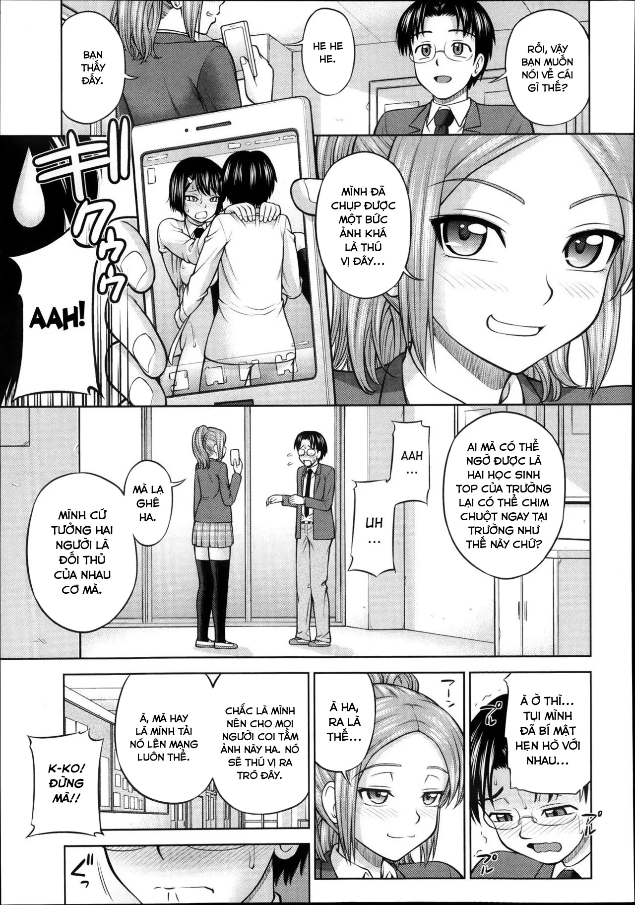 HentaiVN.net - Ảnh 8 - Himitsu no Kaiken [Our Secret Relationship] - Chap 2