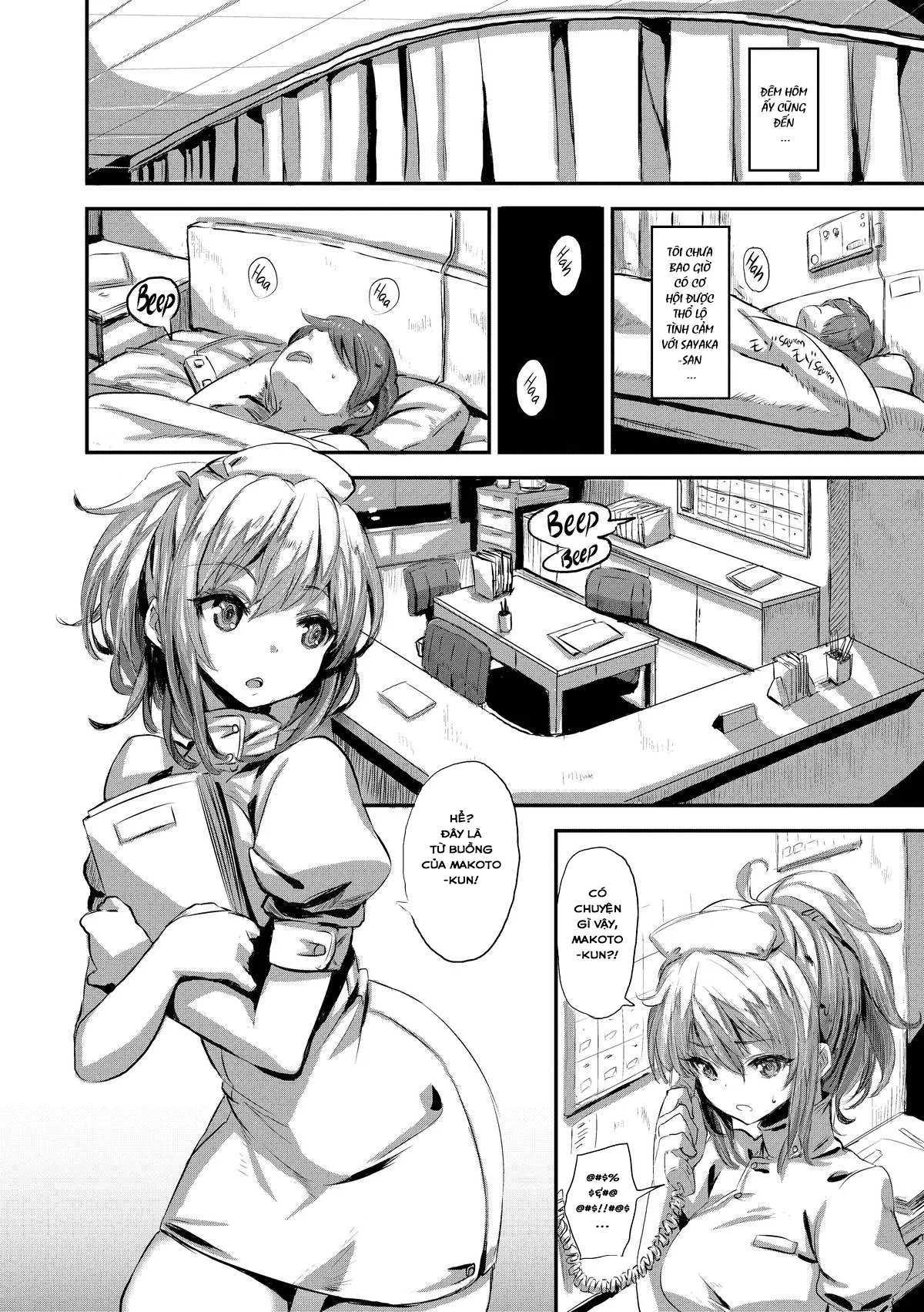 HentaiVN.net - Ảnh 3 - Chàng Trai Xui Xẻo và Chị Y Tá Dâm Đãng! [Midnight Chart] - Chap 1