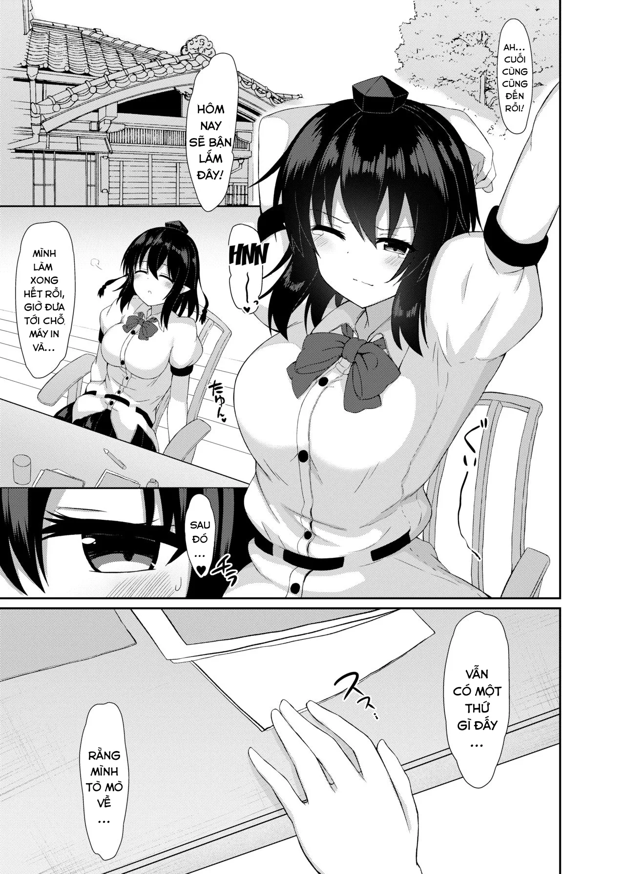 HentaiVN.net - Ảnh 4 - Chuyến thu thập thông tin của Aya-san! (Touhou Project) [Kore wa Akumade Shuzai nanode! (Touhou Project)] - Chap 1