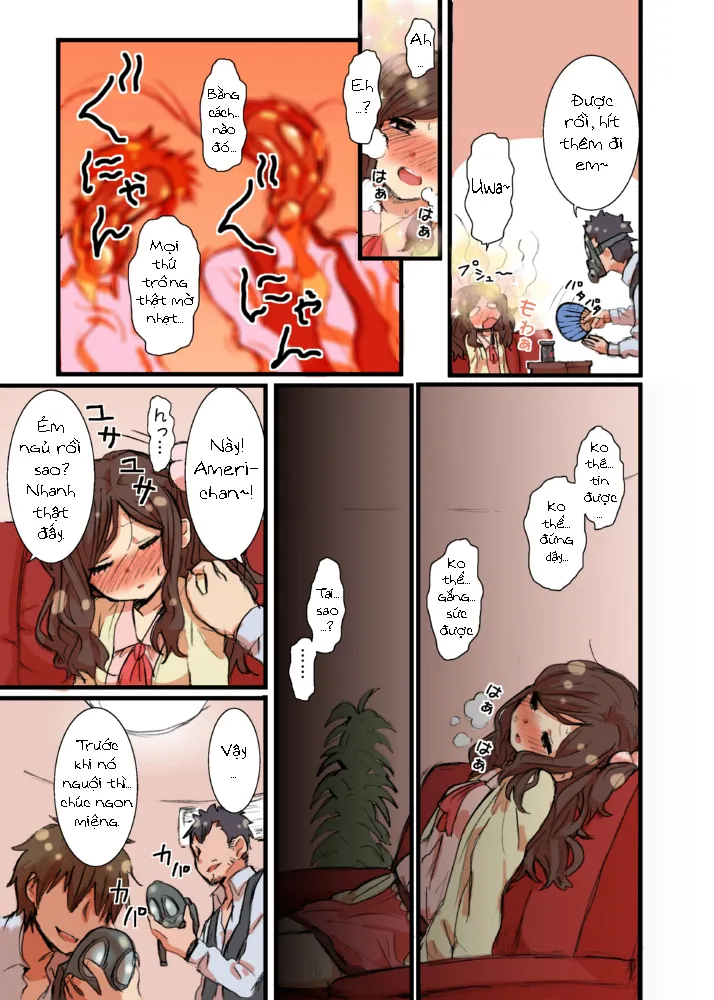 HentaiVN.net - Ảnh 6 - Ameri-chan's Dream [Giấc mơ của Ameri-chan] - Chap 1