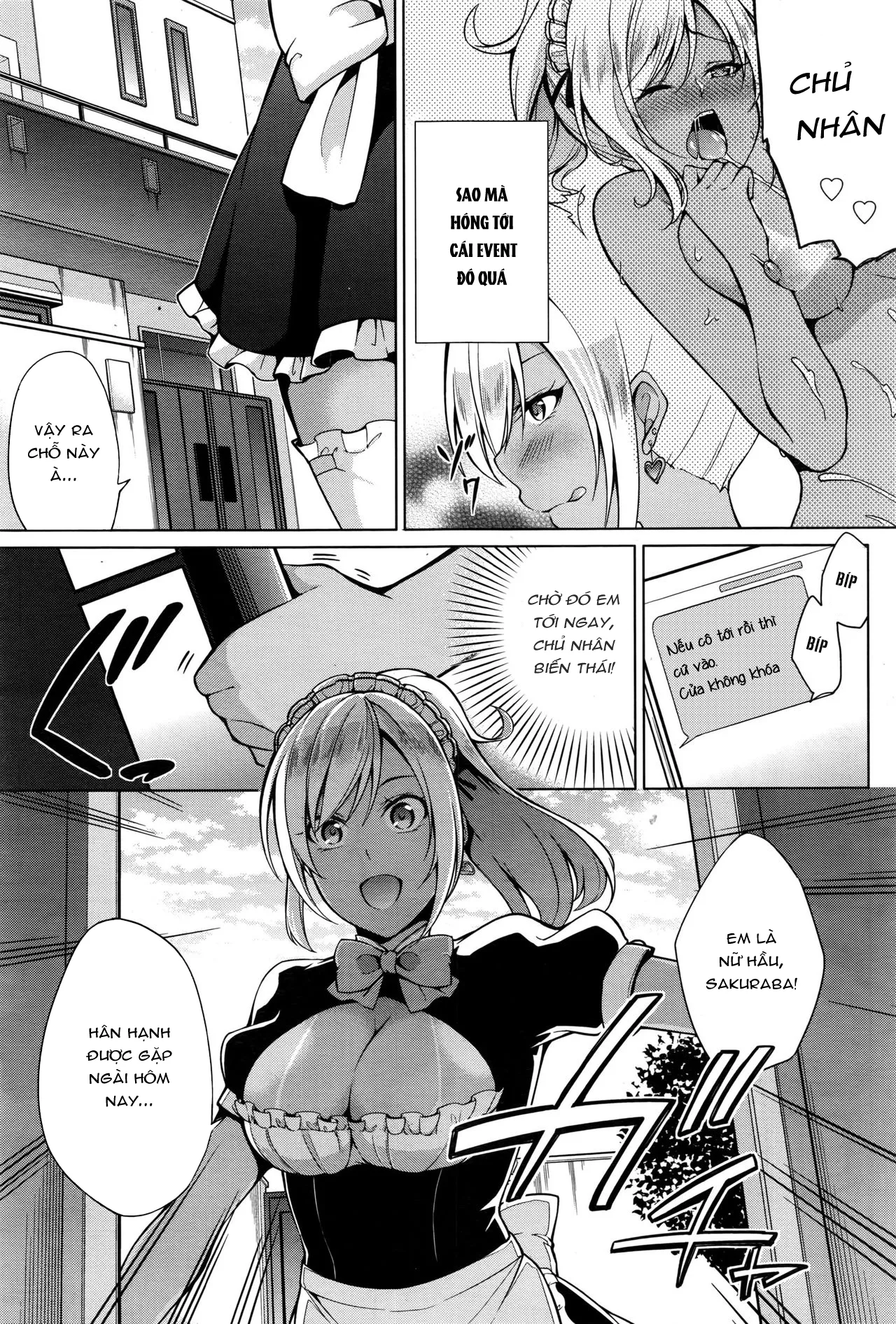 HentaiVN.net - Ảnh 3 - Gohoushi Shimasu! [Em Sẽ Phục Vụ Ngài!] - Chap 1