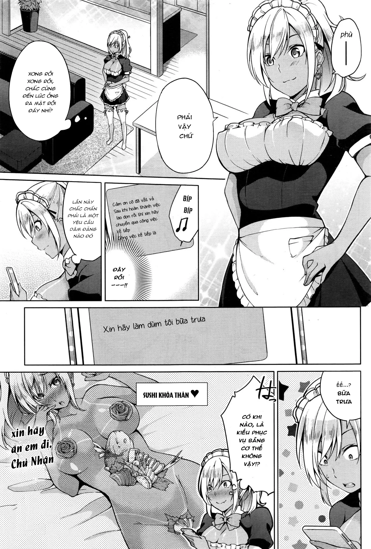 HentaiVN.net - Ảnh 5 - Gohoushi Shimasu! [Em Sẽ Phục Vụ Ngài!] - Chap 1